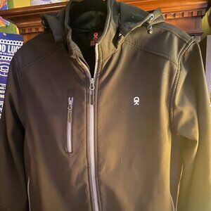 Women's Removable Hood Softshell Ski Jacket Large